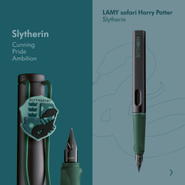 Safari Fyldepen Slytherin i gruppen Penne / Fine Writing / Fyldepenne hos Pen Store (136192_r)