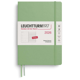 Kalender Weekly Planner & Notebook 2026 A5 Sage i gruppen Papir & Blok / Kalendere / 12 mdr kalendere hos Pen Store (136223) Kalender Weekly Planner & Notebook 2026 A5 Sage i gruppen Papir & Blok / Kalendere / 12 mdr kalendere hos Pen Store (136223)