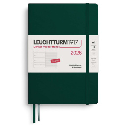 Kalender Weekly Planner & Notebook 2026 A5 Forest Green i gruppen Papir & Blok / Kalendere / 12 mdr kalendere hos Pen Store (136225) Kalender Weekly Planner & Notebook 2026 A5 Forest Green i gruppen Papir & Blok / Kalendere / 12 mdr kalendere hos Pen Store (136225)
