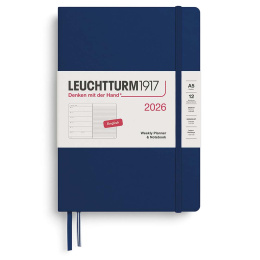 Kalender Weekly Planner & Notebook 2026 A5 Navy i gruppen Papir & Blok / Kalendere / 12 mdr kalendere hos Pen Store (136228) Kalender Weekly Planner & Notebook 2026 A5 Navy i gruppen Papir & Blok / Kalendere / 12 mdr kalendere hos Pen Store (136228)