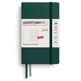 Kalender Weekly Planner & Notebook 2026 A6 Forest Green i gruppen Papir & Blok / Kalendere / 12 mdr kalendere hos Pen Store (136235) Kalender Weekly Planner & Notebook 2026 A6 Forest Green i gruppen Papir & Blok / Kalendere / 12 mdr kalendere hos Pen Store (136235)