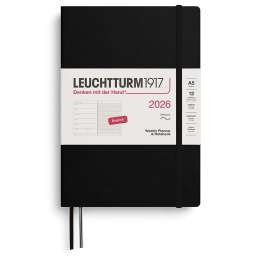 Kalender Weekly Planner & Notebook 2026 A5 Soft Cover Black i gruppen Papir & Blok / Kalendere / 12 mdr kalendere hos Pen Store (136238) Kalender Weekly Planner & Notebook 2026 A5 Soft Cover Black i gruppen Papir & Blok / Kalendere / 12 mdr kalendere hos Pen Store (136238)