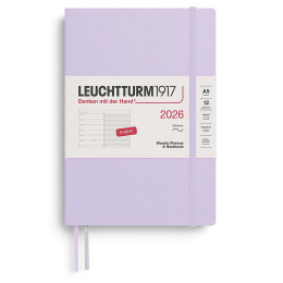 Kalender Weekly Planner & Notebook 2026 A5 Soft Cover Lilac i gruppen Papir & Blok / Kalendere / 12 mdr kalendere hos Pen Store (136239) Kalender Weekly Planner & Notebook 2026 A5 Soft Cover Lilac i gruppen Papir & Blok / Kalendere / 12 mdr kalendere hos Pen Store (136239)