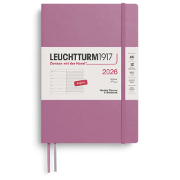Kalender Weekly Planner & Notebook 2026 A5 Soft Cover Dusty Rose i gruppen Papir & Blok / Kalendere / 12 mdr kalendere hos Pen Store (136240) Kalender Weekly Planner & Notebook 2026 A5 Soft Cover Dusty Rose i gruppen Papir & Blok / Kalendere / 12 mdr kalendere hos Pen Store (136240)