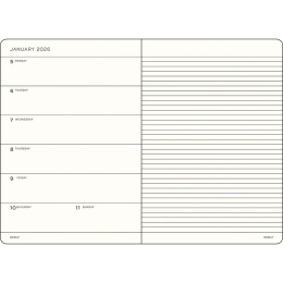 Kalender Weekly Planner & Notebook 2026 A5 Soft Cover Dusty Rose i gruppen Papir & Blok / Kalendere / 12 mdr kalendere hos Pen Store (136240) Kalender Weekly Planner & Notebook 2026 A5 Soft Cover Dusty Rose i gruppen Papir & Blok / Kalendere / 12 mdr kalendere hos Pen Store (136240)
