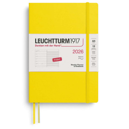 Kalender Weekly Planner & Notebook 2026 A5 Soft Cover Lemon i gruppen Papir & Blok / Kalendere / 12 mdr kalendere hos Pen Store (136243) Kalender Weekly Planner & Notebook 2026 A5 Soft Cover Lemon i gruppen Papir & Blok / Kalendere / 12 mdr kalendere hos Pen Store (136243)