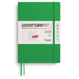 Kalender Weekly Planner & Notebook 2026 A5 Soft Cover Spring Leaf i gruppen Papir & Blok / Kalendere / 12 mdr kalendere hos Pen Store (136245) Kalender Weekly Planner & Notebook 2026 A5 Soft Cover Spring Leaf i gruppen Papir & Blok / Kalendere / 12 mdr kalendere hos Pen Store (136245)