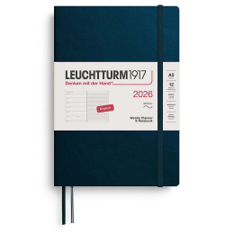 Kalender Weekly Planner & Notebook 2026 A5 Soft Cover Deep Sea i gruppen Papir & Blok / Kalendere / 12 mdr kalendere hos Pen Store (136247) Kalender Weekly Planner & Notebook 2026 A5 Soft Cover Deep Sea i gruppen Papir & Blok / Kalendere / 12 mdr kalendere hos Pen Store (136247)