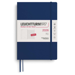 Kalender Weekly Planner & Notebook 2026 A5 Soft Cover Navy i gruppen Papir & Blok / Kalendere / 12 mdr kalendere hos Pen Store (136249) Kalender Weekly Planner & Notebook 2026 A5 Soft Cover Navy i gruppen Papir & Blok / Kalendere / 12 mdr kalendere hos Pen Store (136249)