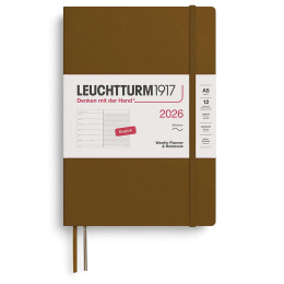 Kalender Weekly Planner & Notebook 2026 A5 Soft Cover Spice Brown i gruppen Papir & Blok / Kalendere / 12 mdr kalendere hos Pen Store (136250) Kalender Weekly Planner & Notebook 2026 A5 Soft Cover Spice Brown i gruppen Papir & Blok / Kalendere / 12 mdr kalendere hos Pen Store (136250)