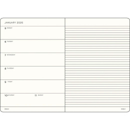 Kalender Weekly Planner & Notebook 2026 A5 Soft Cover Spice Brown i gruppen Papir & Blok / Kalendere / 12 mdr kalendere hos Pen Store (136250) Kalender Weekly Planner & Notebook 2026 A5 Soft Cover Spice Brown i gruppen Papir & Blok / Kalendere / 12 mdr kalendere hos Pen Store (136250)