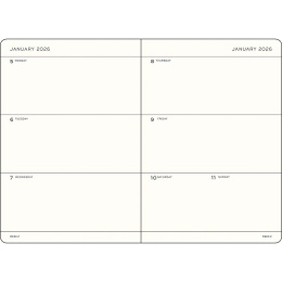 Kalender Weekly Planner 2026 A5 Deep Sea i gruppen Papir & Blok / Kalendere / 12 mdr kalendere hos Pen Store (136257)