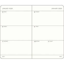 Kalender Weekly Planner 2026 A6 Dusty Rose i gruppen Papir & Blok / Kalendere / 12 mdr kalendere hos Pen Store (136260)