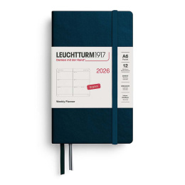 Kalender Weekly Planner 2026 A6 Deep Sea i gruppen Papir & Blok / Kalendere / 12 mdr kalendere hos Pen Store (136265)