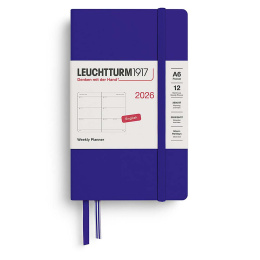 Kalender Weekly Planner 2026 A6 Ink i gruppen Papir & Blok / Kalendere / 12 mdr kalendere hos Pen Store (136266)