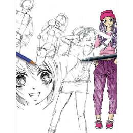 Step-by-Step Manga Workbook i gruppen Hobby & Kreativitet / Bøger / Inspirationsbøger hos Pen Store (136329)