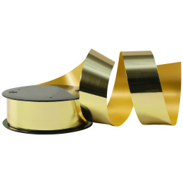 Gavebånd metallic 10m x 25 mm Guld i gruppen Hobby & Kreativitet / Højtider og sæsoner / Indpakning hos Pen Store (136413)