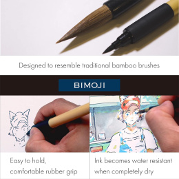 Bimoji Fude Brush Pen 5-sæt i gruppen Penne / Kunstnerpenne / Penselpenne hos Pen Store (136420)