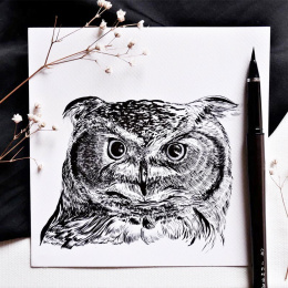 Penselpen Mannen Mouhitsu TAKUJO No.8 i gruppen Penne / Kunstnerpenne / Penselpenne hos Pen Store (136425)