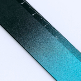 Lineal Aluminium 15 cm Black/Turquoise i gruppen Hobby & Kreativitet / Hobbytilbehør / Linealer hos Pen Store (136440)