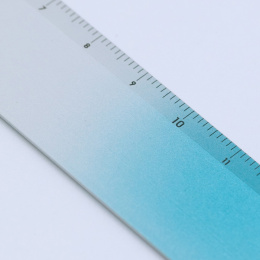 Lineal Aluminium 15 cm Silver/Turquoise i gruppen Hobby & Kreativitet / Hobbytilbehør / Linealer hos Pen Store (136441)