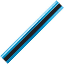 Lineal Aluminium/Læder 15 cm Turquoise/Black i gruppen Hobby & Kreativitet / Hobbytilbehør / Linealer hos Pen Store (136446)