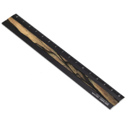 Lineal Aluminium/Træ 15 cm Black/Pale Moon Ebony i gruppen Hobby & Kreativitet / Hobbytilbehør / Linealer hos Pen Store (136447)