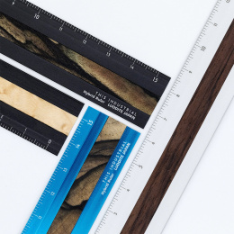 Lineal Aluminium/Træ 15 cm Turquoise/Pale Moon Ebony i gruppen Hobby & Kreativitet / Hobbytilbehør / Linealer hos Pen Store (136449)