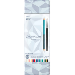 Bicolor Alpine Frost 9‑sæt + pensel i gruppen Penne / Kunstnerpenne / Akvarelblyanter hos Pen Store (136599)
