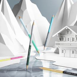 Bicolor Alpine Frost 9‑sæt + pensel i gruppen Penne / Kunstnerpenne / Akvarelblyanter hos Pen Store (136599)