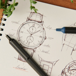 Gelpen Jetstream Edge 0,38 mm Black Red i gruppen Penne / Skrive / Gelpenne hos Pen Store (136686)