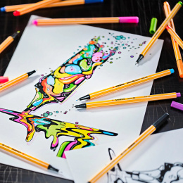 Point 88 Fineliner 6-pak i gruppen Penne / Skrive / Fineliners hos Pen Store (136790)