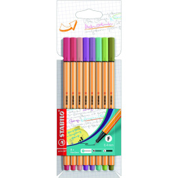 Point 88 Fineliner 8-pak i gruppen Penne / Skrive / Fineliners hos Pen Store (136795)