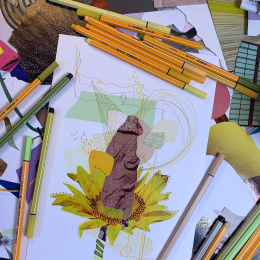 Point 88 Fineliner 8-pak Pastel i gruppen Kundsegment / Kundsegment Art hos Pen Store (136797)