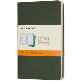 Cahier Notebook Pocket Green Linjeret i gruppen Papir & Blokke / Skriv og noter / Notesbøger hos Pen Store (136809)