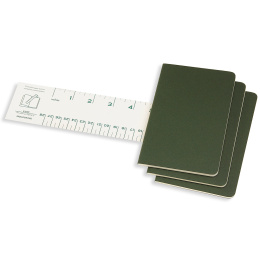 Cahier Notebook Pocket Green Linjeret i gruppen Papir & Blokke / Skriv og noter / Notesbøger hos Pen Store (136809)