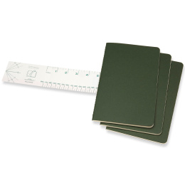 Cahier Notebook Large Green Linjeret i gruppen Papir & Blokke / Skriv og noter / Notesbøger hos Pen Store (136810)