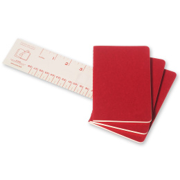 Cahier Notebook Pocket Red Ulinjeret i gruppen Papir & Blokke / Skriv og noter / Notesbøger hos Pen Store (136811)