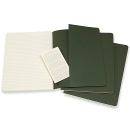Cahier Notebook XL Green Linjeret i gruppen Papir & Blokke / Skriv og noter / Notesbøger hos Pen Store (136814)