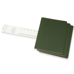 Cahier Notebook XL Green Linjeret i gruppen Papir & Blokke / Skriv og noter / Notesbøger hos Pen Store (136814)