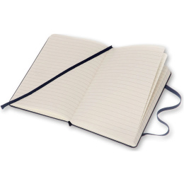 Classic Hard Cover Notebook Pocket Blue Linjeret i gruppen Papir & Blok / Skriv og noter / Notesbøger hos Pen Store (136825)