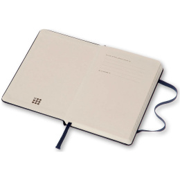 Classic Hard Cover Notebook Pocket Blue Linjeret i gruppen Papir & Blok / Skriv og noter / Notesbøger hos Pen Store (136825)