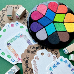 Stempelpuder Irodori Set Bouquet i gruppen Hobby & Kreativitet / Hobbytilbehør / Stempler hos Pen Store (136890)