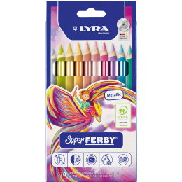 Super Ferby 10-pak metallic (3+) i gruppen Kids / Børnepenne / Farveblyanter til børn hos Pen Store (136892)