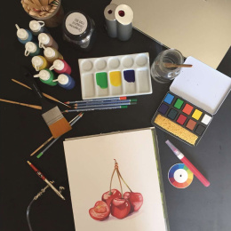 Akvarelsæt Aqua Brique 10 dele i gruppen Kunstnerartikler / Kunstnerfarver / Akvarelmaling / Akvarelfarve i kop hos Pen Store (136939)