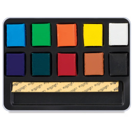 Akvarelsæt Aqua Brique 10 dele i gruppen Kunstnerartikler / Kunstnerfarver / Akvarelmaling / Akvarelfarve i kop hos Pen Store (136939)