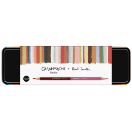 Bicolor Paul Smith 12‑sæt + pensel i gruppen Penne / Kunstnerpenne / Akvarelblyanter hos Pen Store (137004)
