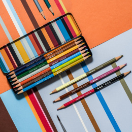 Bicolor Paul Smith 12‑sæt + pensel i gruppen Penne / Kunstnerpenne / Akvarelblyanter hos Pen Store (137004)