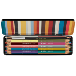 Bicolor Paul Smith 12‑sæt + pensel i gruppen Penne / Kunstnerpenne / Akvarelblyanter hos Pen Store (137004)