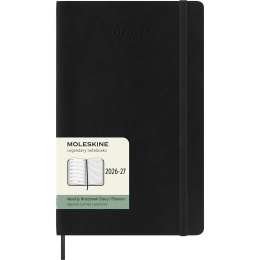 Kalender 18M WeekNote Soft Cover Large Black i gruppen Papir & Blokke / Kalendere / 18 mdr kalendere hos Pen Store (137008)